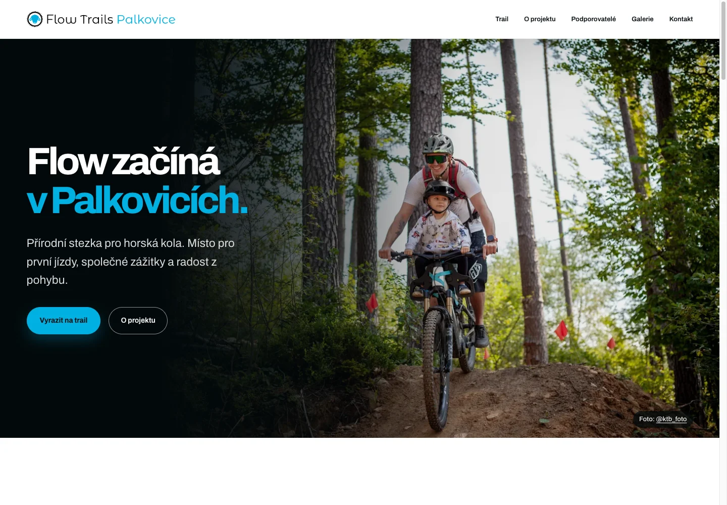 Skutečný náhled projektu Flow Trails Palkovice